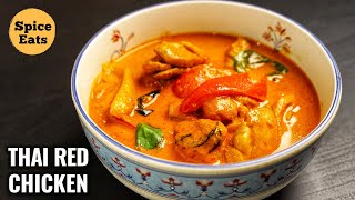 CHICKEN THAI RED CURRY  THAI RED CURRY WITH CHICKEN  THAI RED CURRY [upl. by Ahseinet]