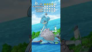 Whats the BEST POKEMON Objectively kinda RATE EM ALL Ep 131 Lapras rateemall pokemon [upl. by Harhay]