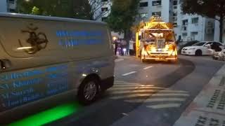 Singapore Indian Casket Funeral Procession [upl. by Airotel]