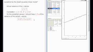 R squared as a measure of amount of variation explained [upl. by Ames950]