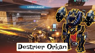 Ultimate Destrier Orkan MK3  War Robots Gameplay [upl. by Siravaj]