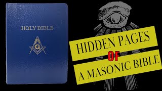 The Enigmatic Masonic Bible Revealing its Mysterious Hidden Pages [upl. by Nyrret149]