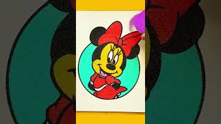 Sand painting Minnie Mouse [upl. by Ennej]