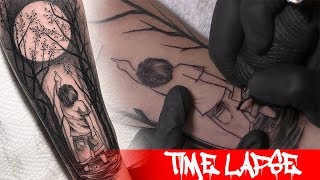 Into the woods  Tattoo time lapse [upl. by Alaik155]