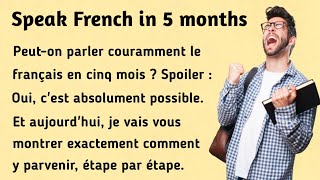 Comment améliorer le français en cinq mois । How to improve French in five month । Learn French [upl. by Chesney]