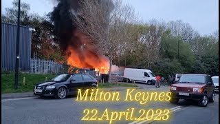 Garage on Fire  Milton Keynes  MoToUK [upl. by Marysa524]