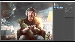 Photoshop Tutorial  Feuer  HitzeEffekt [upl. by Bergen]