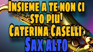 Caterina Caselli  Insieme a te non ci sto più  sax alto [upl. by Anewor]