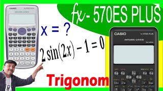 Resolver ecuaciones trigonométrica CASIO fx570ES PLUS✅ Paso a paso [upl. by Nylekcaj]