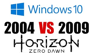 Windows 10 2004 20H1 vs 2009 20H2 gaming Horizon Zero Dawn [upl. by Yttap]