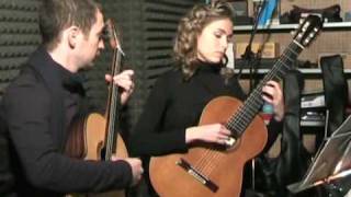 SAVARESE  STOICA Guitar Duo plays GF Handel  Chaconne HWV 435 part 22 [upl. by Romilly]