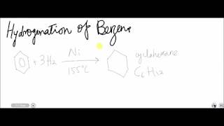 Hydrogenation of Benzene [upl. by Thapa731]