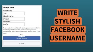 2023 How To Create Stylish Name On Facebook [upl. by Angil]