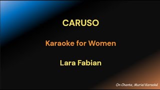 CARUSO KARAOKE LARA FABIAN FOR WOMEN [upl. by Vilma784]