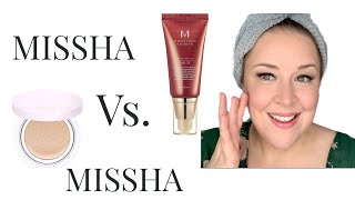 Missha Magic Cushion Vs Missha M BB Cream [upl. by Hu239]