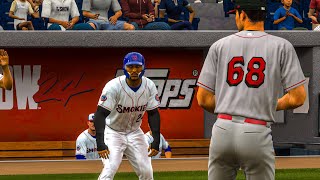 Lookouts vs Smokies game 6 MLB The Show 24 PS5 [upl. by Clementina]