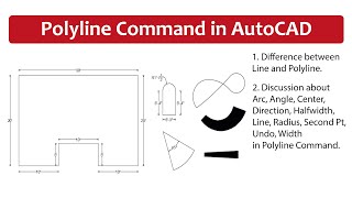 Polyline Command in AutoCAD I Class 03 [upl. by Joo]