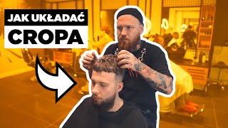 KRÓTKA MĘSKA FRYZURA  CROP HAIRCUT  JAK UKŁADAĆ CROPA [upl. by Annia]