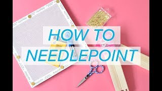 Learn How to Needlepoint in FIVE Minutes  NeedlepointCom [upl. by Spalding]