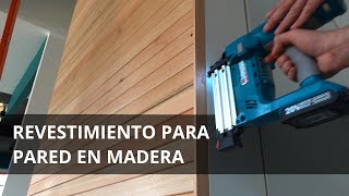 Revestimiento de pared en madera [upl. by Alrep]