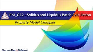 Example PMG12  Solidus and Liquidus Batch Calculation [upl. by Abigael486]