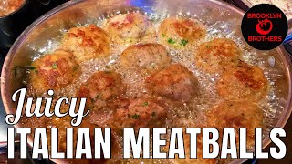 How to Make Italian Meatballs Like a Pro  Juicy Meatball Recipe [upl. by Notnil]