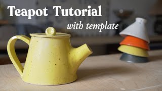 Slab Teapot Tutorial with Template [upl. by Eatnuhs]