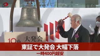 東証で大発会、大幅下落 一時400円超安 [upl. by Vijar42]