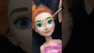 Following Barbie makeup Vlog on my Doll🩷💄 shorts barbie art makeup [upl. by Yurt140]