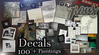 Decals Codes Modern Paintings  Decals Ids  Bloxburg ROBLOX [upl. by Endres]