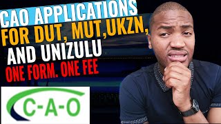 How to apply for admission at DUT MUT UKZN and UNIZULU online for 2023  CAO Online Applications [upl. by Carley191]