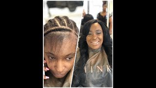 Melt a Synthetic Wig into a Sew in [upl. by Repohtsirhc]