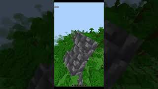 Fast bridging in Minecraft using COBBLED DEEPSLATE WALL shorts [upl. by Darahs]