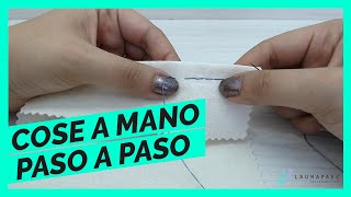 👚Cómo COSER A MANO te enseño las puntadas básicas Curso de confección 2 [upl. by Domineca]