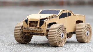 How To Make Amezing Monster Car at Home  Cardboard Car DIY [upl. by Ferrell87]