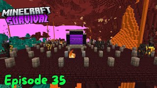 Wither Skeleton Farm  Minecraft Lets Play Episode 35 [upl. by Aserehc]