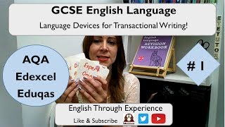 GCSE English Language Paper 2  Devices and effects for Transactional Writing 1 [upl. by Trinee]