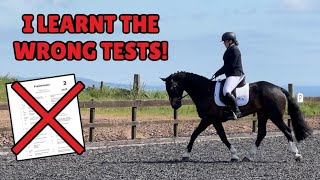 OOPS WRONG DRESSAGE TESTS 😱 shannonmequestrian [upl. by Hollyanne]