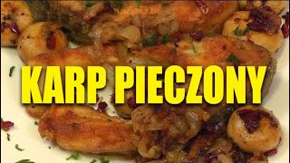 Karp pieczony z pieczarkami i cebulką👌Smakkujawpl [upl. by Girardo263]