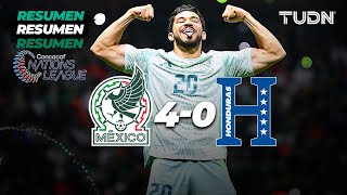 Resumen y goles  México 40 Honduras  CONCACAF Nations League 2024  TUDN [upl. by Aenehs]