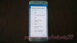 Samsung Galaxy S7 Edge  How to Show Simulate secondary displays Android Marshmallow [upl. by Harbot]