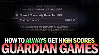 How to Always Get High Scores in Guardian Games Every Time On Every Strike Destiny 2 [upl. by Blatt822]