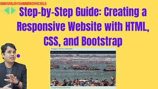 StepbyStep Guide Creating a Responsive Website with HTML CSS and Bootstrap [upl. by Anaujnas]