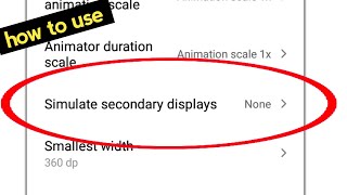 how to use simulate secondary displays setting developer  TechnicalShivamPal [upl. by Ishmul]