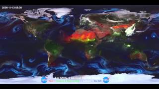 Atmospheric Aerosol Eddies and Flows  NASA GSFC Space Science Full HD Video [upl. by Woehick267]