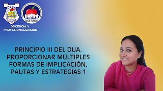 PRINCIPIO III DEL DUA PROPORCIONAR MÚLTIPLES FORMAS DE IMPLICACIÓN PAUTAS Y ESTRATEGIAS 1 [upl. by Annasus682]