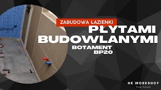 Zabudowa Łazienki płytami budowlanymi BOTAMENT BP20 [upl. by Tecu]