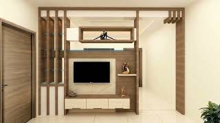 Partition Wall with TV Unit Design Ideas TV Stand Room PartitionWallRoom Dividers Ideas [upl. by Navis292]