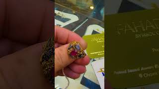 Gold Rings fahadsaeedawan ring fahadzarger fahadjewellers gold [upl. by Eilsel1]