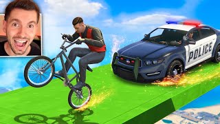 ÉPICO BMX vs POLICIA  rolou uma mitada GTA 5 Online [upl. by Rooke]